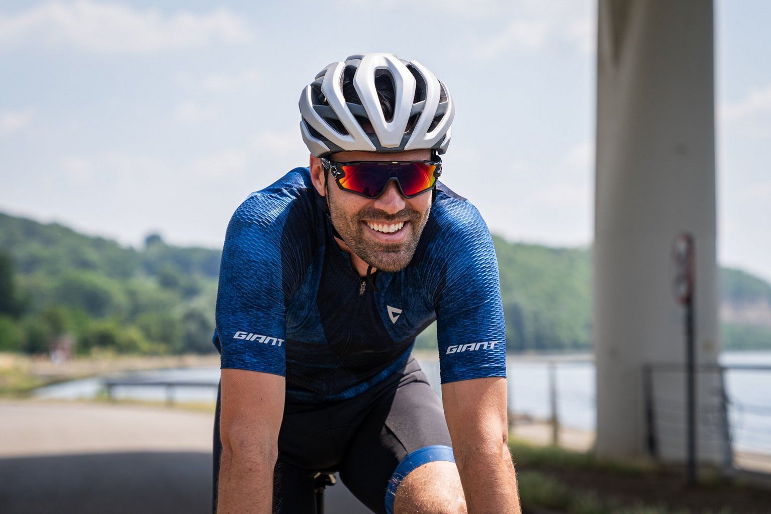 road cyclists in a corner